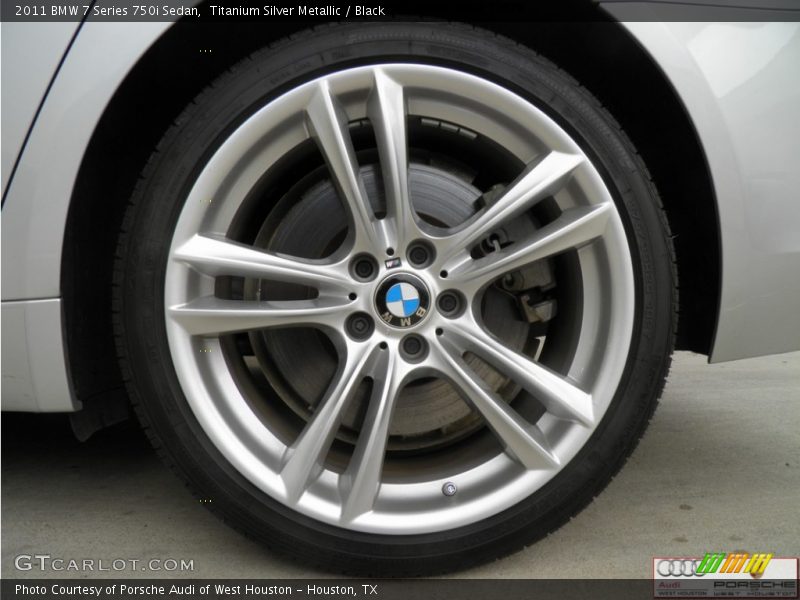 Titanium Silver Metallic / Black 2011 BMW 7 Series 750i Sedan