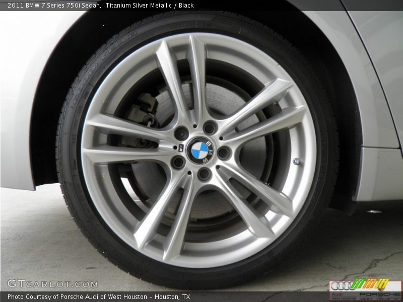Titanium Silver Metallic / Black 2011 BMW 7 Series 750i Sedan