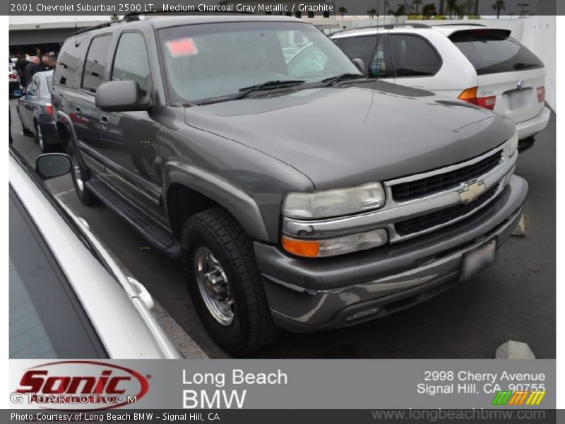 Medium Charcoal Gray Metallic / Graphite 2001 Chevrolet Suburban 2500 LT