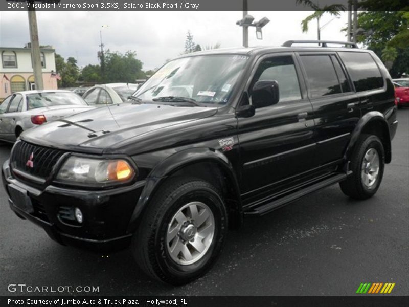 Solano Black Pearl / Gray 2001 Mitsubishi Montero Sport 3.5XS