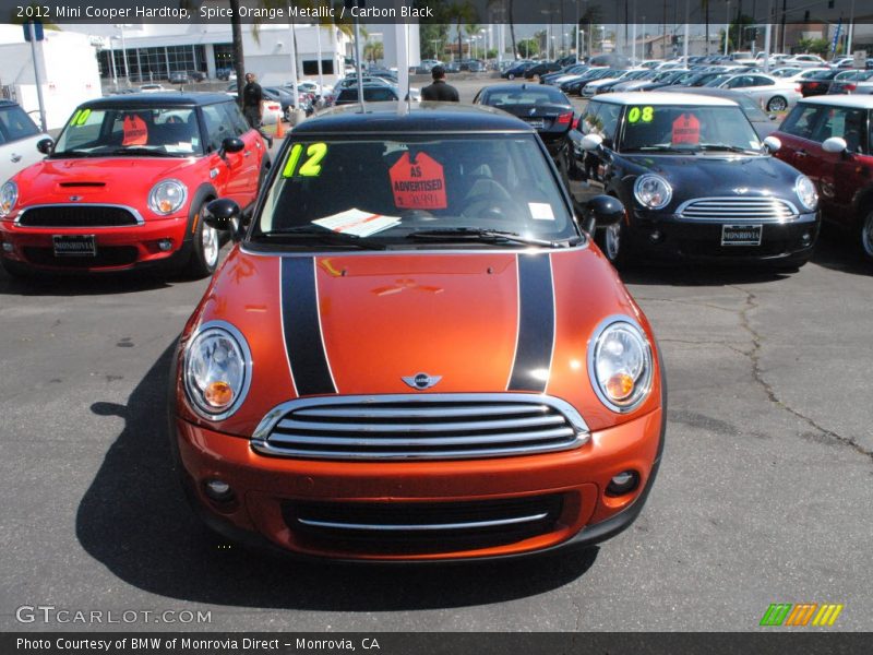 Spice Orange Metallic / Carbon Black 2012 Mini Cooper Hardtop