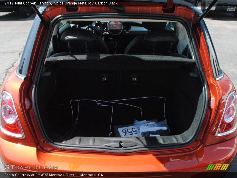 Spice Orange Metallic / Carbon Black 2012 Mini Cooper Hardtop