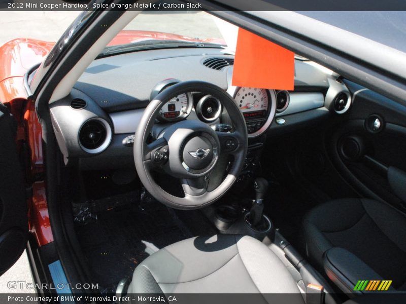 Spice Orange Metallic / Carbon Black 2012 Mini Cooper Hardtop