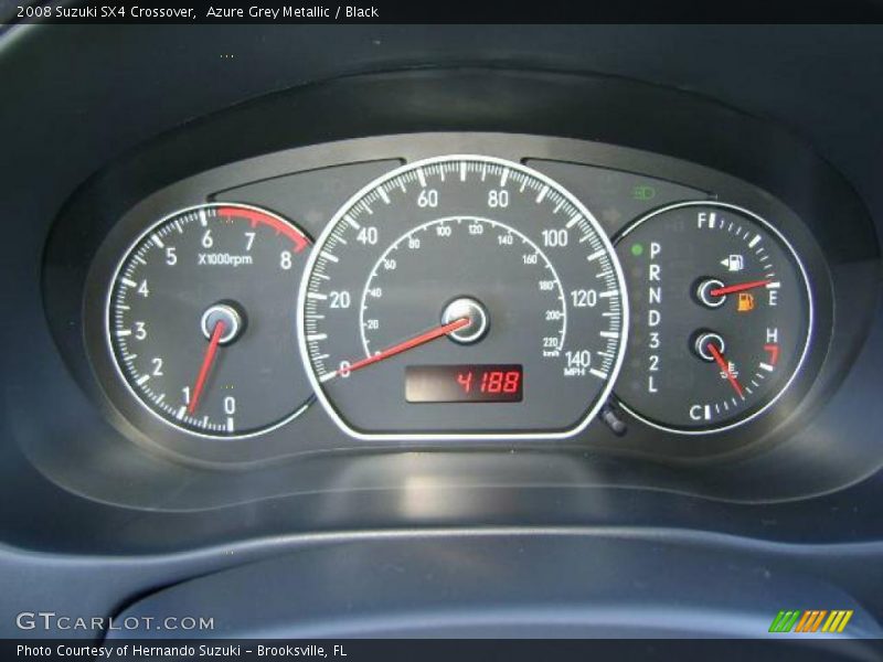 Azure Grey Metallic / Black 2008 Suzuki SX4 Crossover