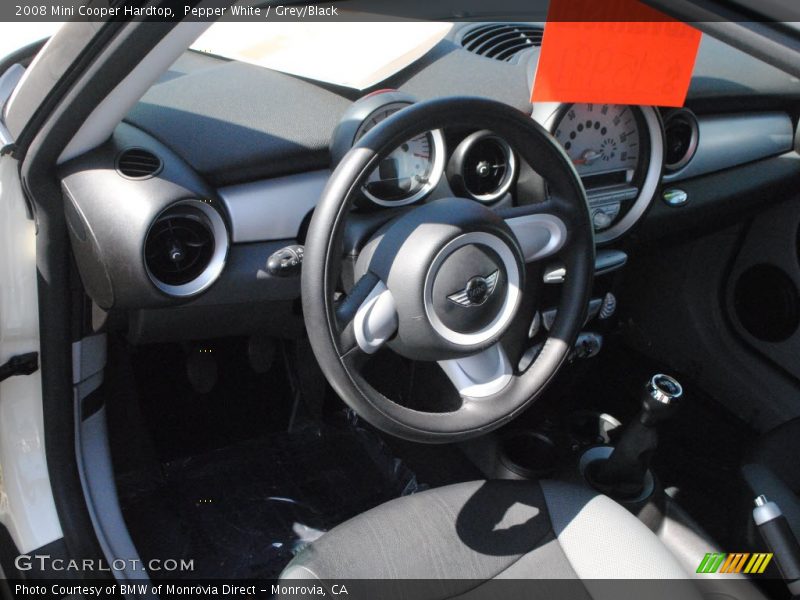 Pepper White / Grey/Black 2008 Mini Cooper Hardtop