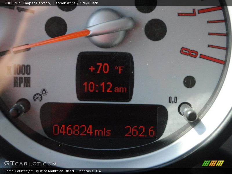 Pepper White / Grey/Black 2008 Mini Cooper Hardtop