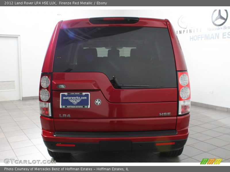 Firenze Red Metallic / Ebony 2012 Land Rover LR4 HSE LUX