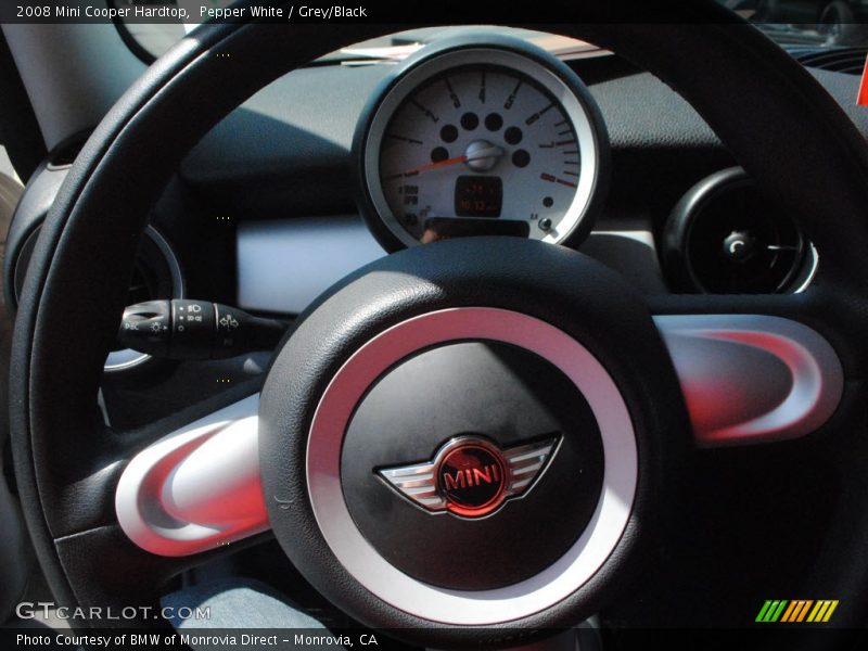 Pepper White / Grey/Black 2008 Mini Cooper Hardtop