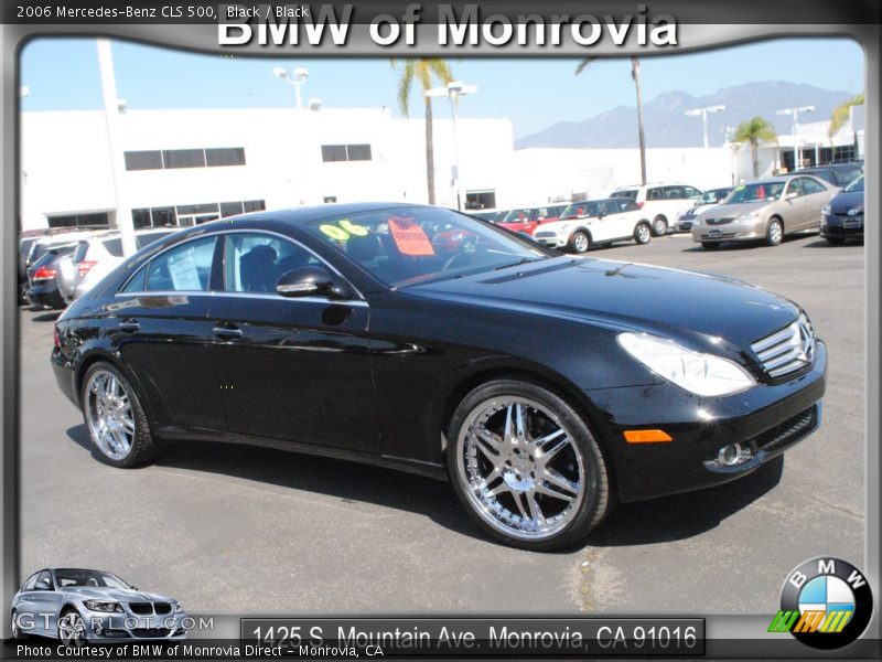 Black / Black 2006 Mercedes-Benz CLS 500