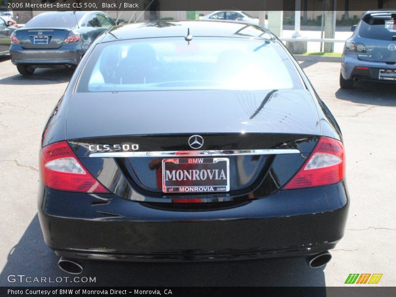 Black / Black 2006 Mercedes-Benz CLS 500