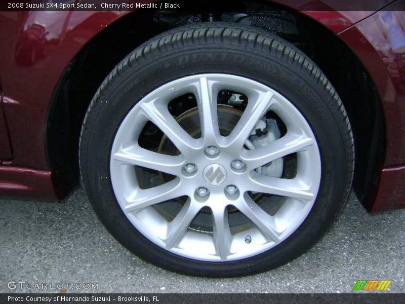 Cherry Red Metallic / Black 2008 Suzuki SX4 Sport Sedan