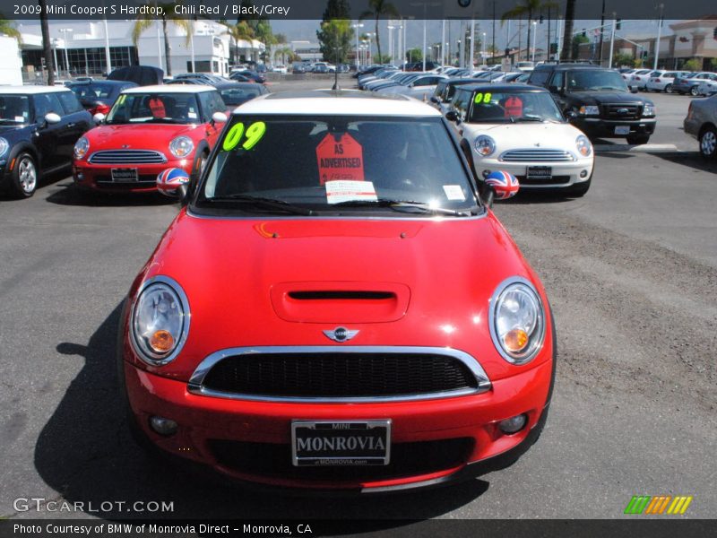 Chili Red / Black/Grey 2009 Mini Cooper S Hardtop