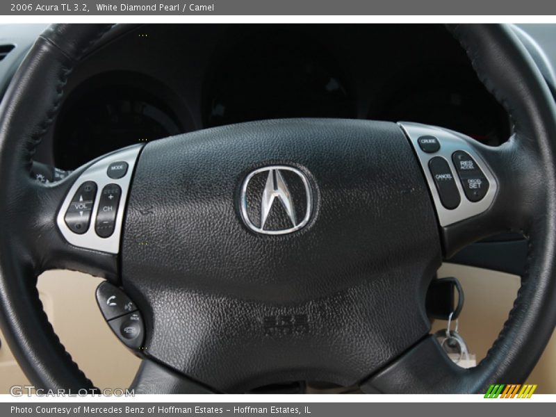 White Diamond Pearl / Camel 2006 Acura TL 3.2