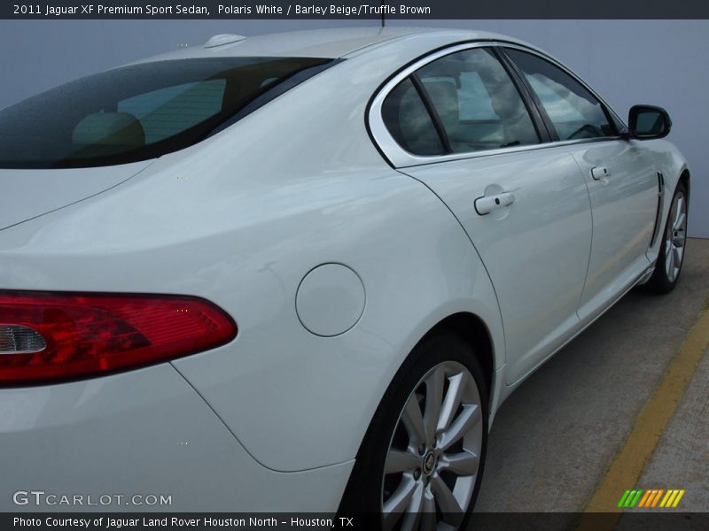 Polaris White / Barley Beige/Truffle Brown 2011 Jaguar XF Premium Sport Sedan
