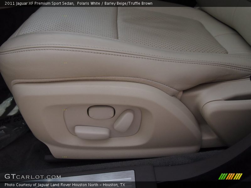 Polaris White / Barley Beige/Truffle Brown 2011 Jaguar XF Premium Sport Sedan
