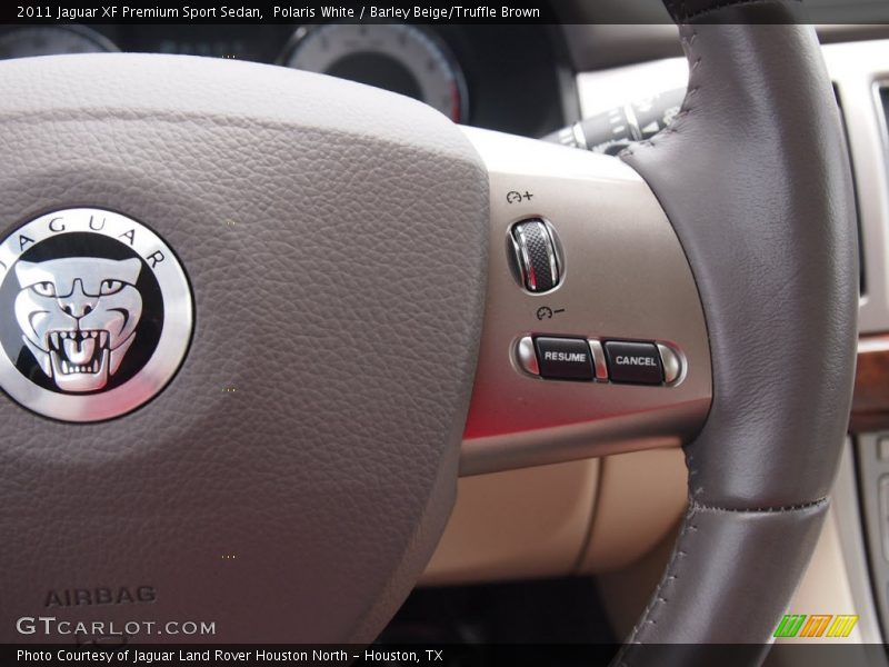 Polaris White / Barley Beige/Truffle Brown 2011 Jaguar XF Premium Sport Sedan