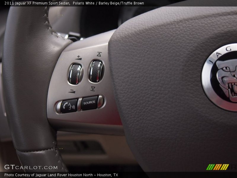 Polaris White / Barley Beige/Truffle Brown 2011 Jaguar XF Premium Sport Sedan