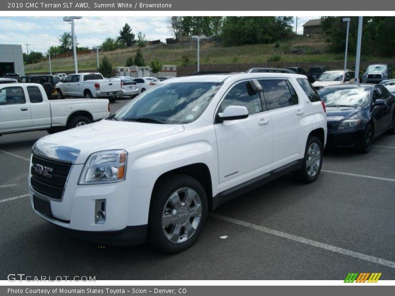 Summit White / Brownstone 2010 GMC Terrain SLT AWD