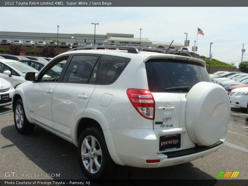 Super White / Sand Beige 2012 Toyota RAV4 Limited 4WD