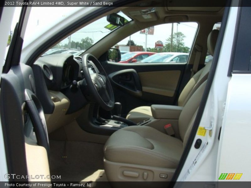 Super White / Sand Beige 2012 Toyota RAV4 Limited 4WD