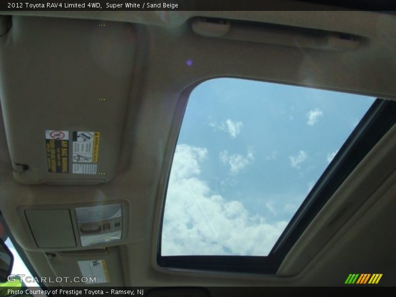Super White / Sand Beige 2012 Toyota RAV4 Limited 4WD