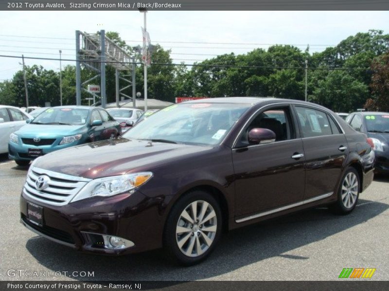 Sizzling Crimson Mica / Black/Bordeaux 2012 Toyota Avalon