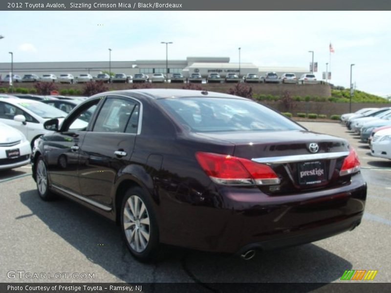 Sizzling Crimson Mica / Black/Bordeaux 2012 Toyota Avalon