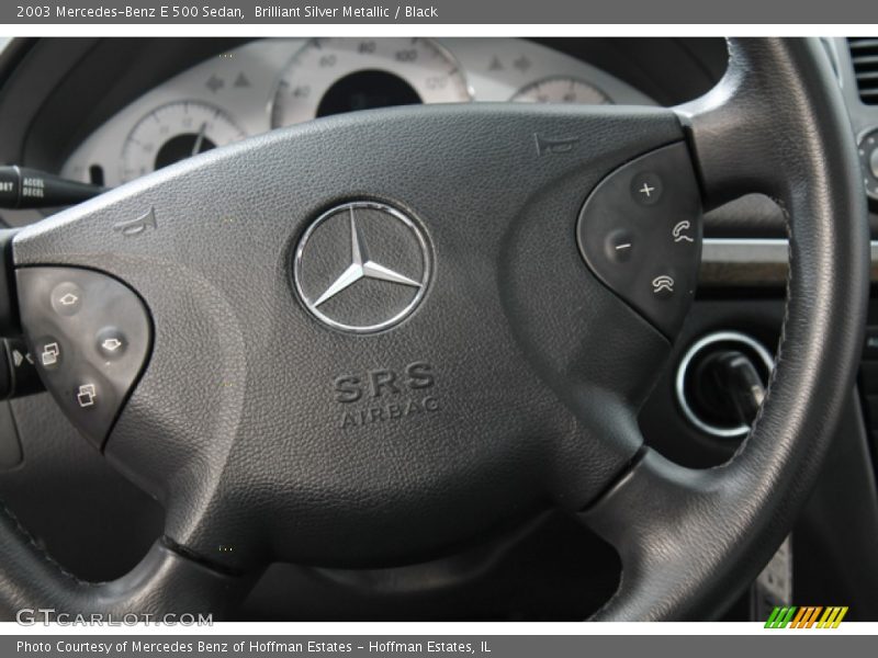 Brilliant Silver Metallic / Black 2003 Mercedes-Benz E 500 Sedan