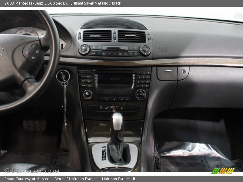 Brilliant Silver Metallic / Black 2003 Mercedes-Benz E 500 Sedan