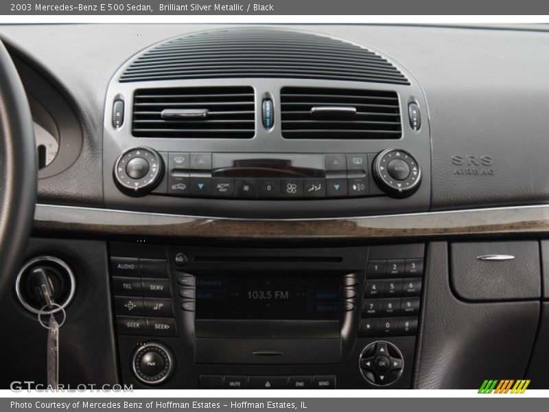 Brilliant Silver Metallic / Black 2003 Mercedes-Benz E 500 Sedan