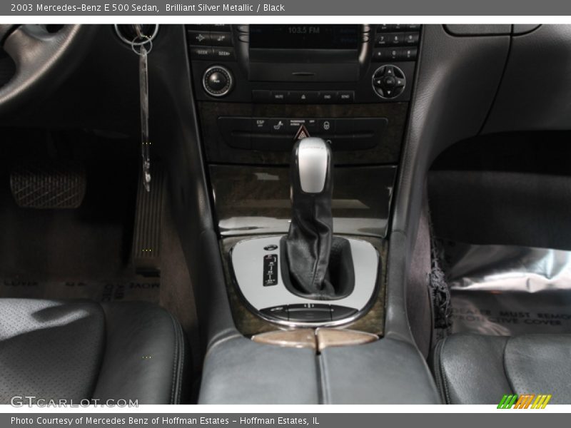 Brilliant Silver Metallic / Black 2003 Mercedes-Benz E 500 Sedan