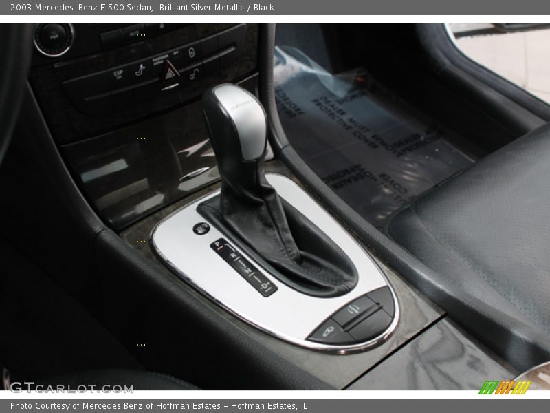 Brilliant Silver Metallic / Black 2003 Mercedes-Benz E 500 Sedan