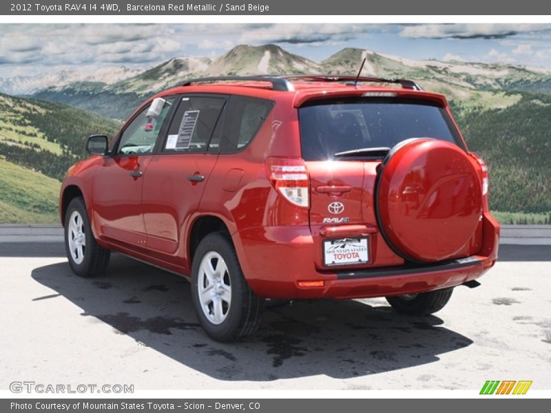 Barcelona Red Metallic / Sand Beige 2012 Toyota RAV4 I4 4WD