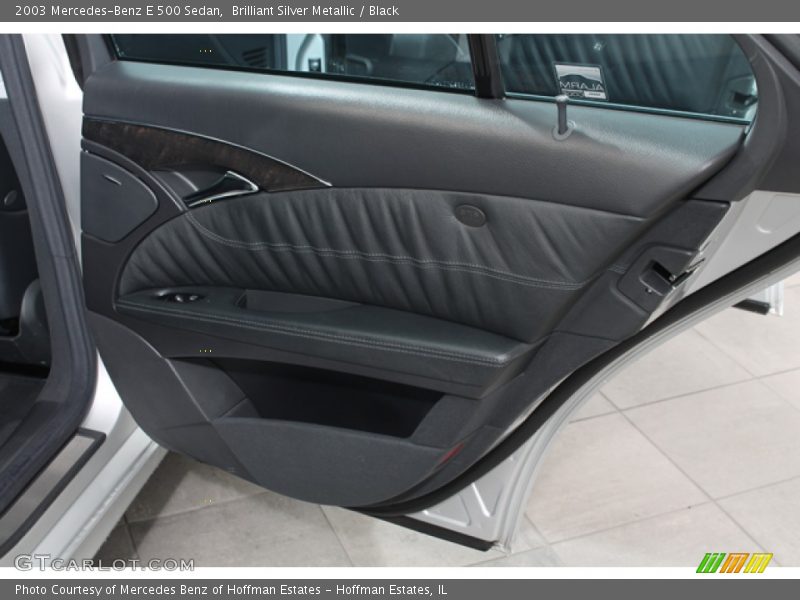 Brilliant Silver Metallic / Black 2003 Mercedes-Benz E 500 Sedan