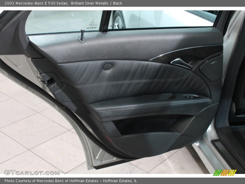 Brilliant Silver Metallic / Black 2003 Mercedes-Benz E 500 Sedan