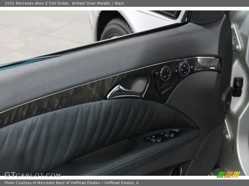 Brilliant Silver Metallic / Black 2003 Mercedes-Benz E 500 Sedan