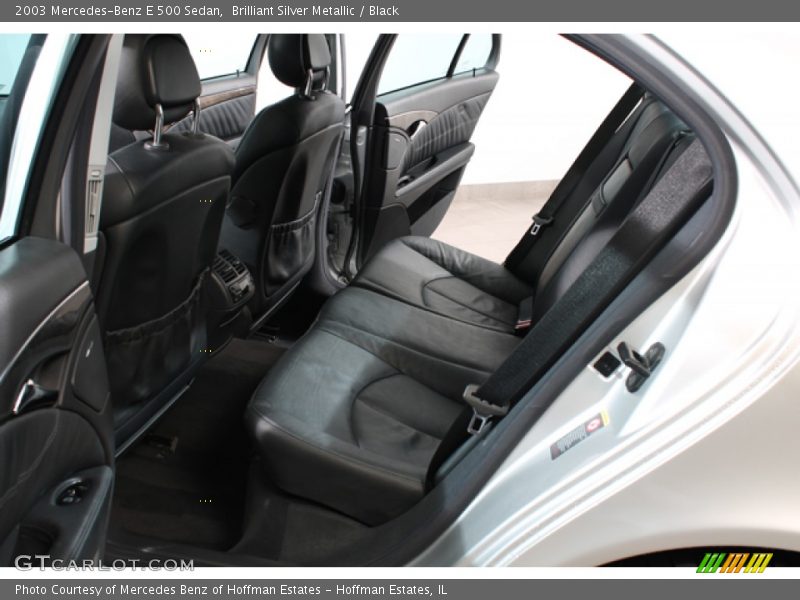 Brilliant Silver Metallic / Black 2003 Mercedes-Benz E 500 Sedan