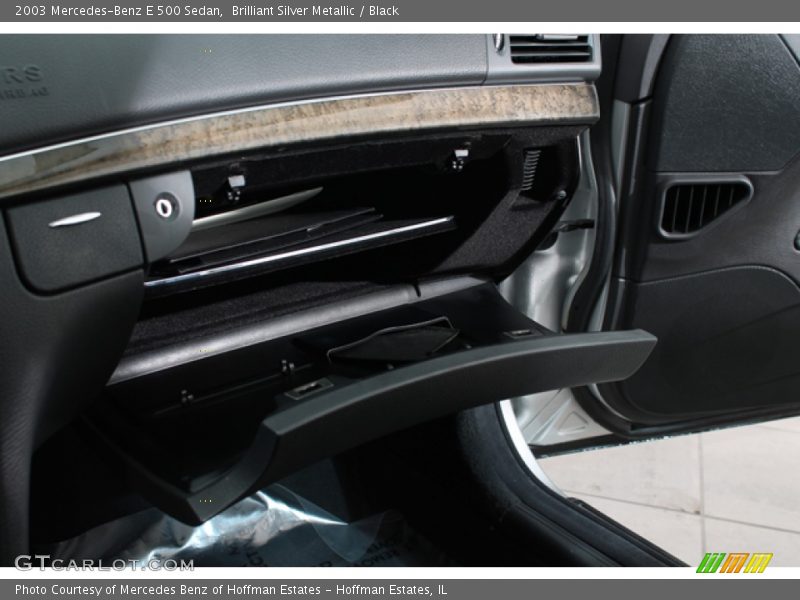 Brilliant Silver Metallic / Black 2003 Mercedes-Benz E 500 Sedan