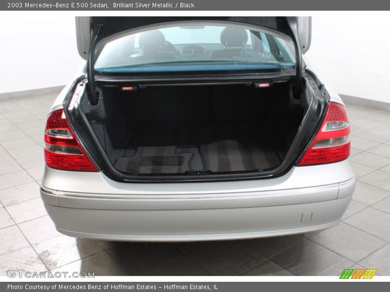 Brilliant Silver Metallic / Black 2003 Mercedes-Benz E 500 Sedan