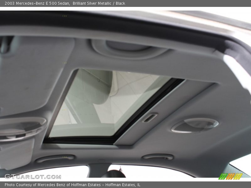 Brilliant Silver Metallic / Black 2003 Mercedes-Benz E 500 Sedan