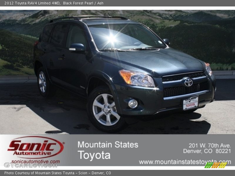 Black Forest Pearl / Ash 2012 Toyota RAV4 Limited 4WD