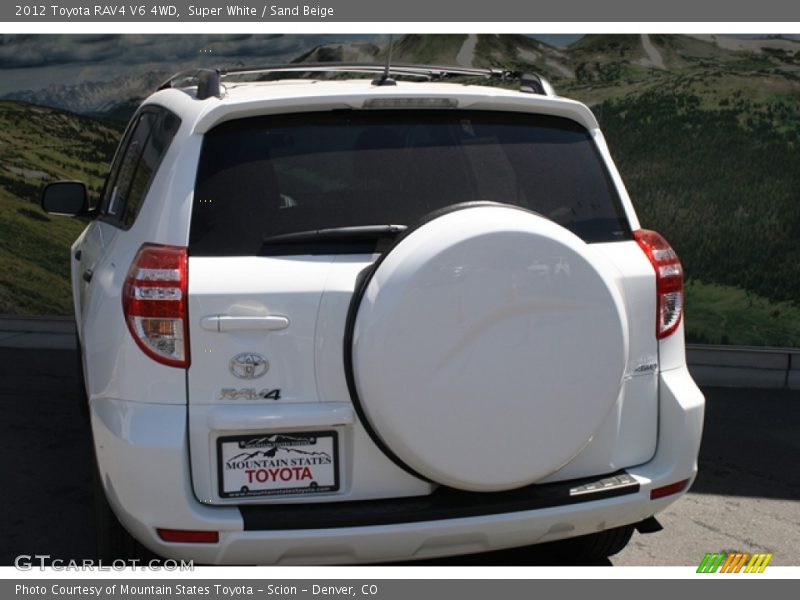 Super White / Sand Beige 2012 Toyota RAV4 V6 4WD