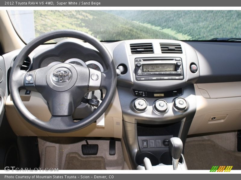 Super White / Sand Beige 2012 Toyota RAV4 V6 4WD