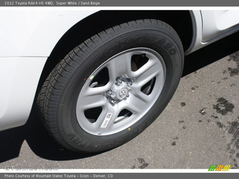 Super White / Sand Beige 2012 Toyota RAV4 V6 4WD