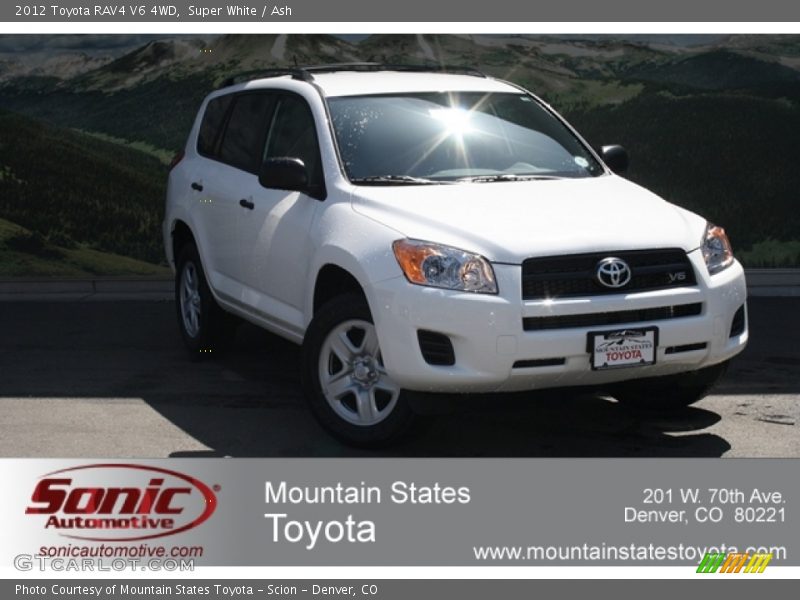 Super White / Ash 2012 Toyota RAV4 V6 4WD