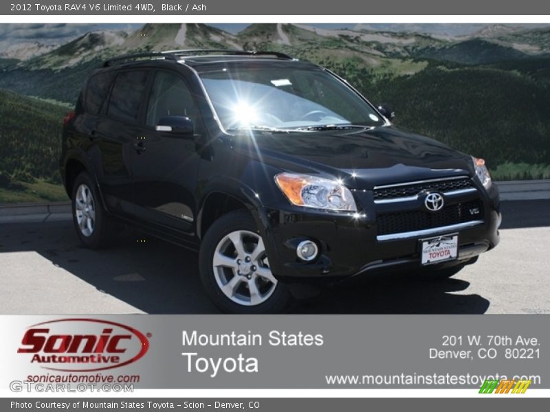 Black / Ash 2012 Toyota RAV4 V6 Limited 4WD