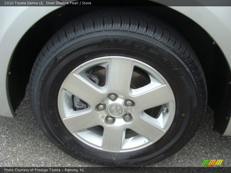 Silver Shadow Pearl / Stone 2010 Toyota Sienna LE