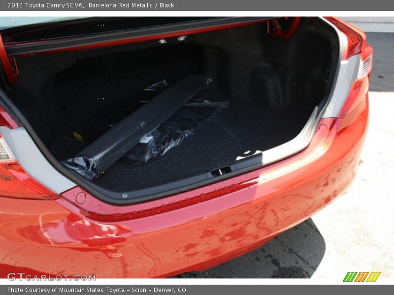 Barcelona Red Metallic / Black 2012 Toyota Camry SE V6