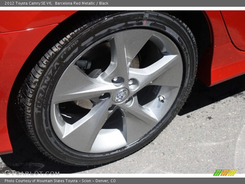 Barcelona Red Metallic / Black 2012 Toyota Camry SE V6