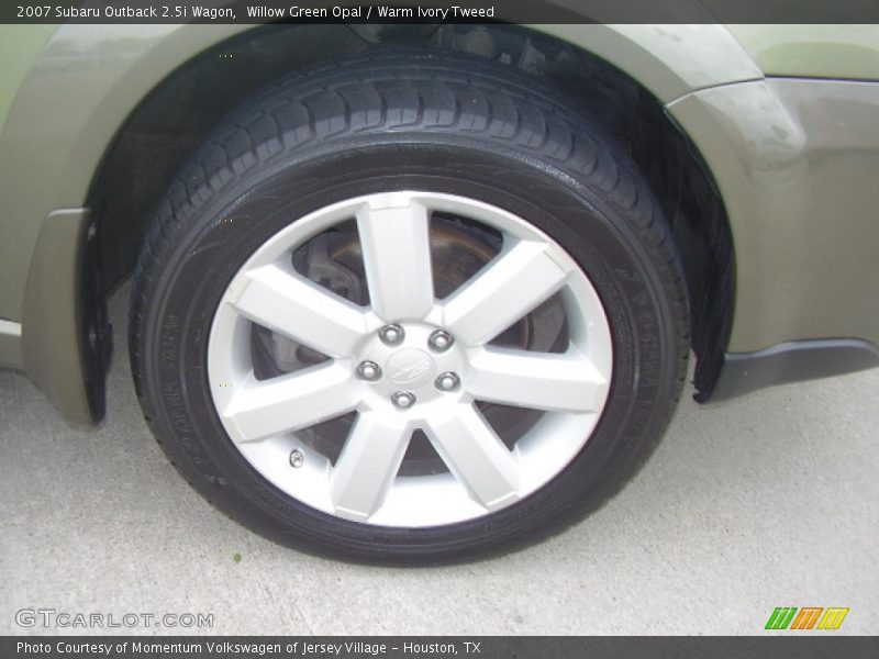 Willow Green Opal / Warm Ivory Tweed 2007 Subaru Outback 2.5i Wagon